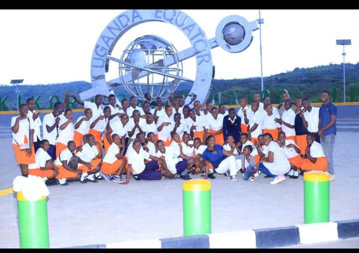 Karera students visiting the Uganda Equator
